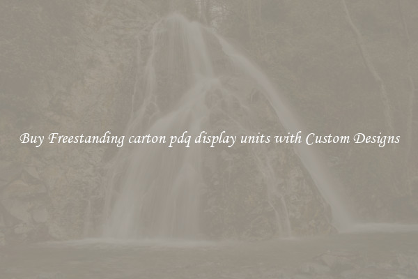 Buy Freestanding carton pdq display units with Custom Designs