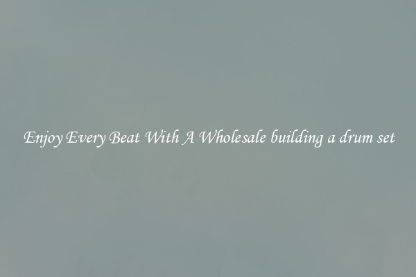 Enjoy Every Beat With A Wholesale building a drum set