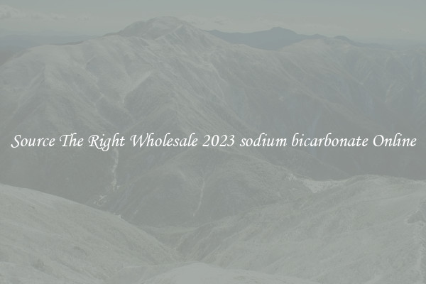 Source The Right Wholesale 2023 sodium bicarbonate Online