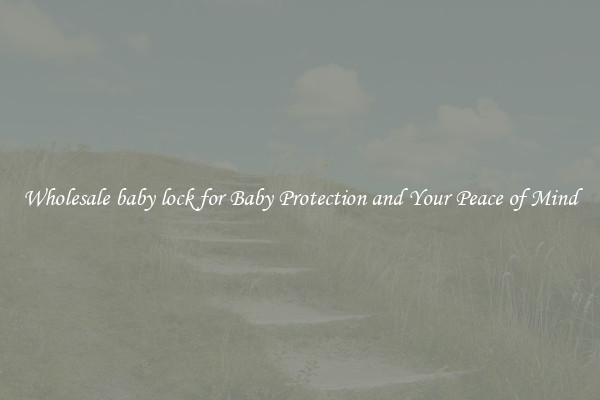 Wholesale baby lock for Baby Protection and Your Peace of Mind
