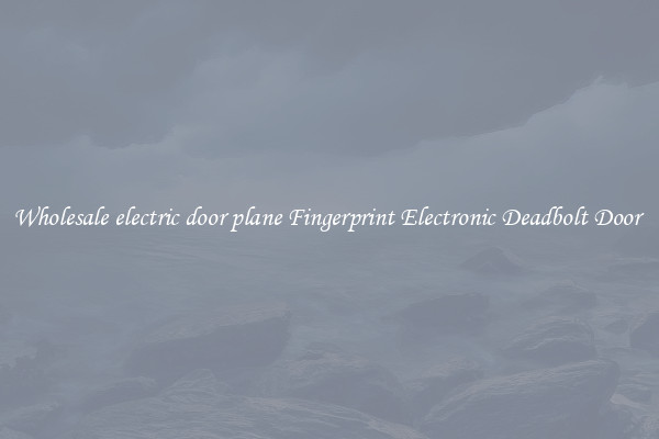 Wholesale electric door plane Fingerprint Electronic Deadbolt Door 