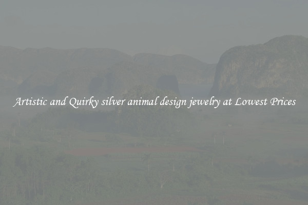 Artistic and Quirky silver animal design jewelry at Lowest Prices