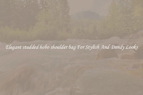 Elegant studded hobo shoulder bag For Stylish And Trendy Looks