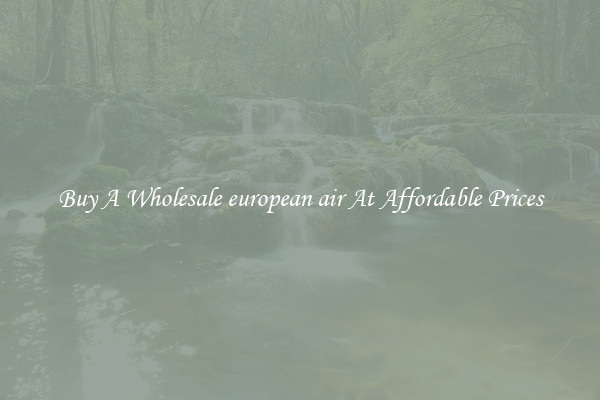 Buy A Wholesale european air At Affordable Prices