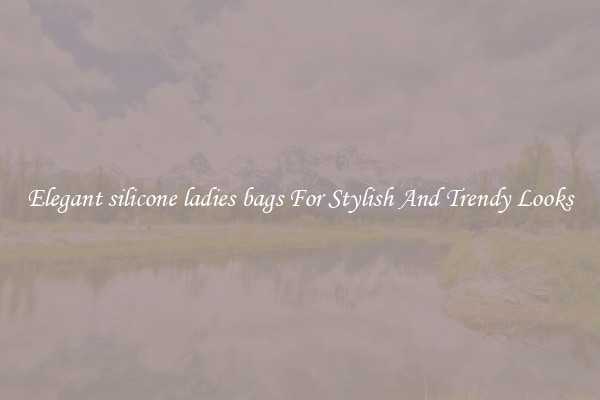Elegant silicone ladies bags For Stylish And Trendy Looks