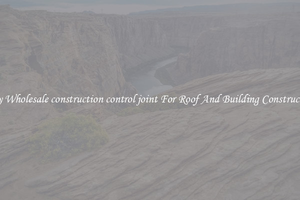 Buy Wholesale construction control joint For Roof And Building Construction