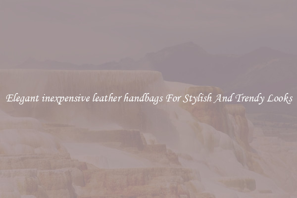 Elegant inexpensive leather handbags For Stylish And Trendy Looks