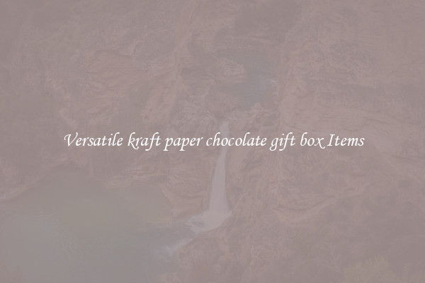 Versatile kraft paper chocolate gift box Items