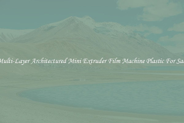 Multi-Layer Architectured Mini Extruder Film Machine Plastic For Sale