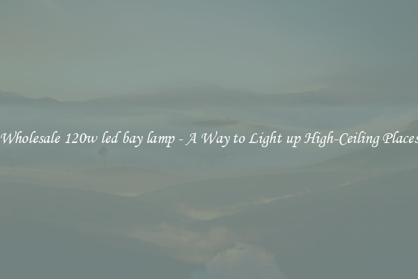 Wholesale 120w led bay lamp - A Way to Light up High-Ceiling Places