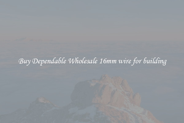 Buy Dependable Wholesale 16mm wire for building