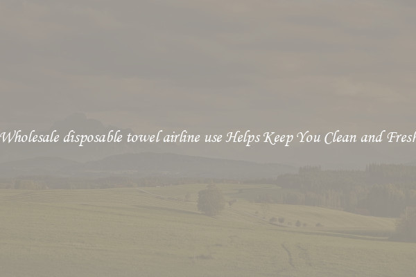 Wholesale disposable towel airline use Helps Keep You Clean and Fresh