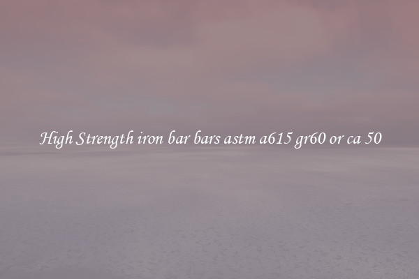 High Strength iron bar bars astm a615 gr60 or ca 50
